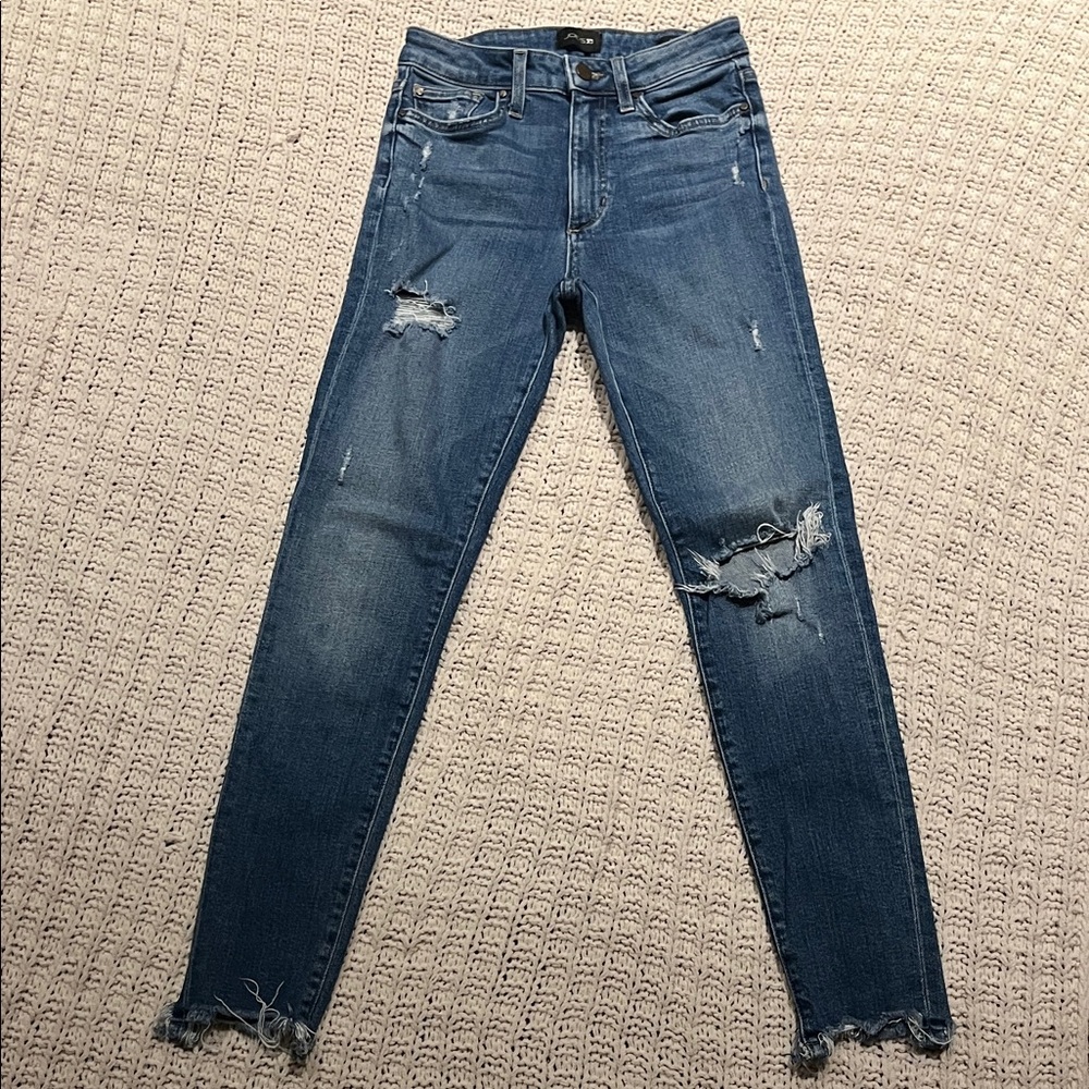 Joe's Jeans Women's Ripped Blue Skinny Jeans